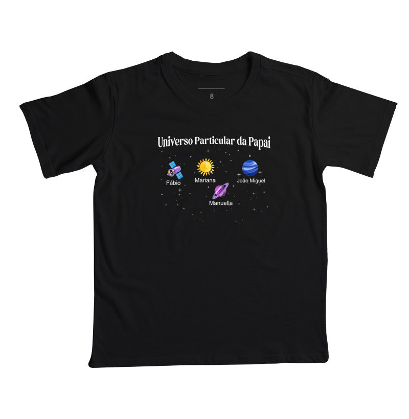 Camiseta Infantil Personalizada - Universo Particular