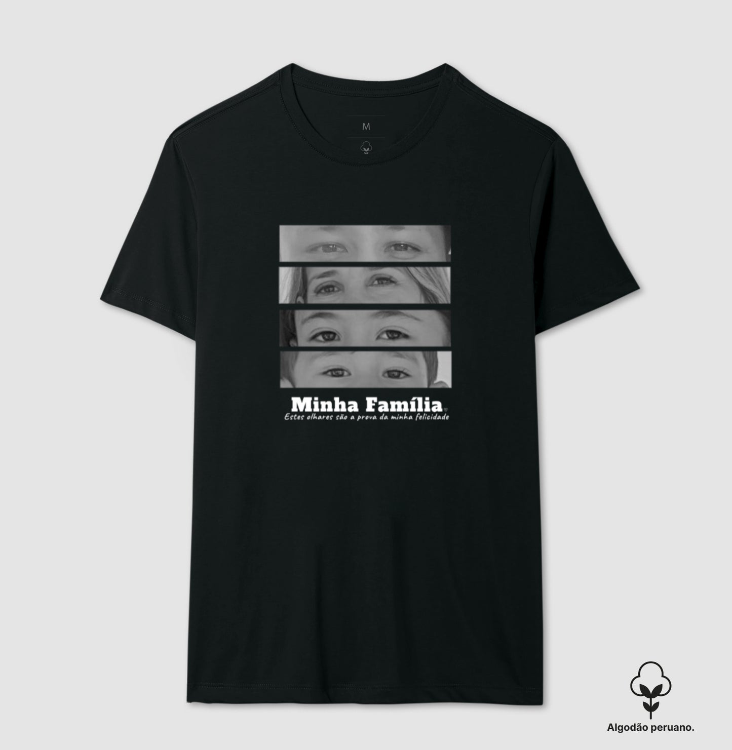 Camiseta Personalizada Família - Olhares (Algodão Peruano)