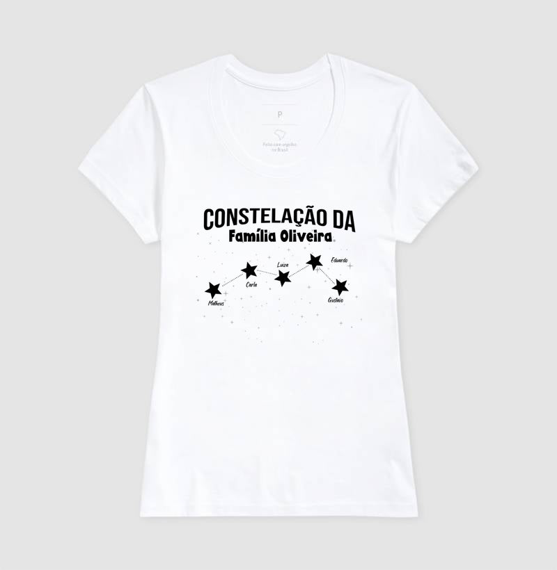 Camiseta Personalizada - Constelação Familiar