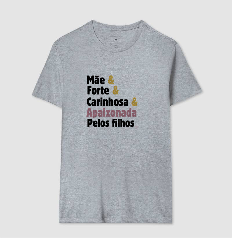 Camiseta Personalizada - Mãe apaixonada pelos filhos
