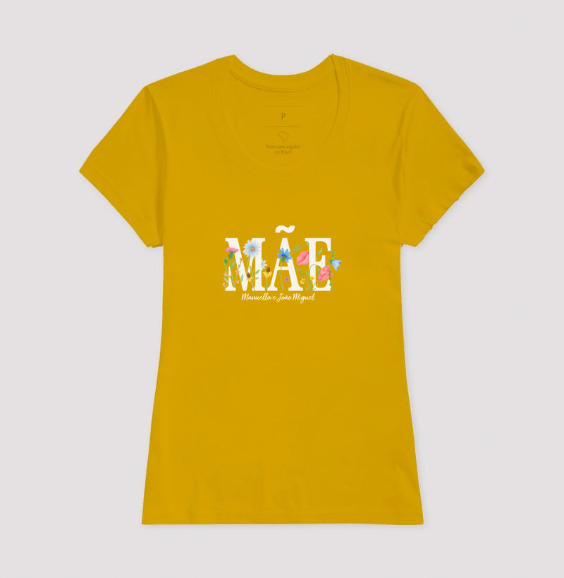 Camiseta Mãe Floral