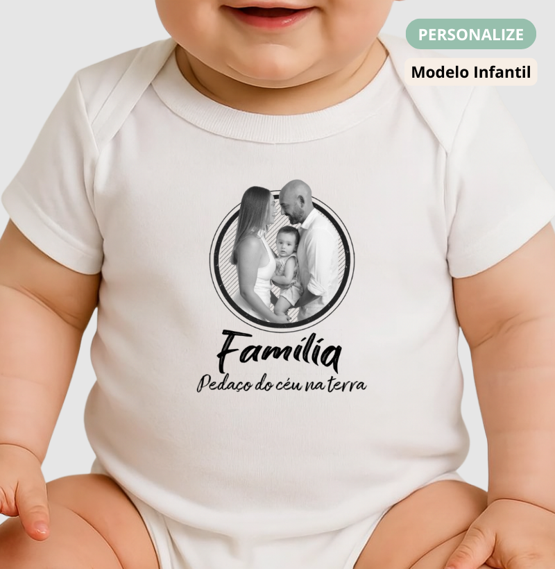 Body Infantil Personalizado - Pedaço de Céu na Terra