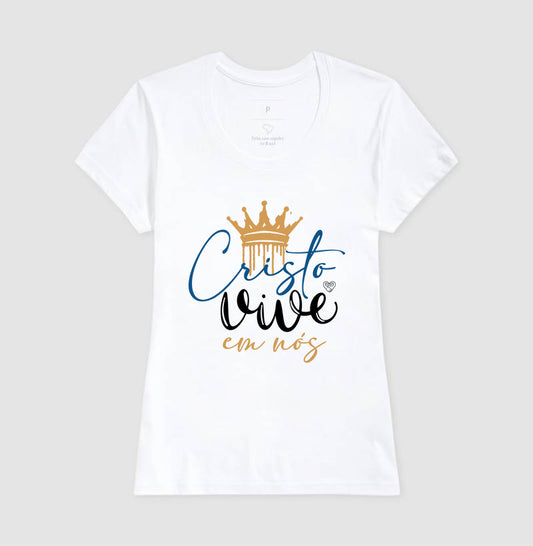 Camiseta Cristo vive em nós