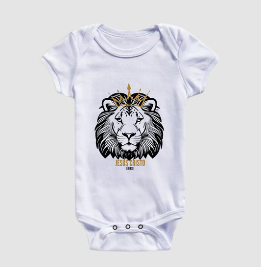 Body Infantil Jesus Cristo é o Rei