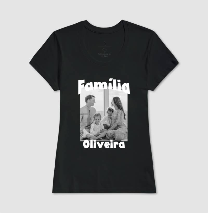 Camiseta Família - Foto Retrato