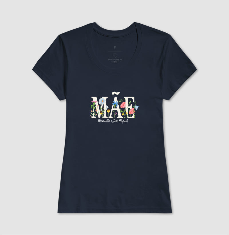 Camiseta Mãe Floral