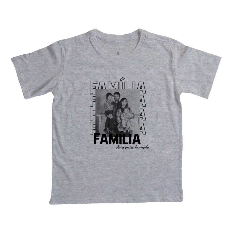 Camiseta Infantil- Família Amor maior do mundo