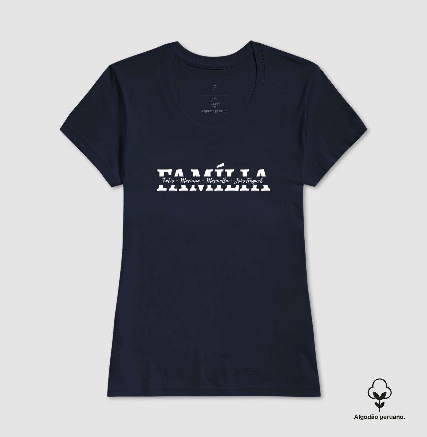 Camiseta Família - Nome dos integrantes