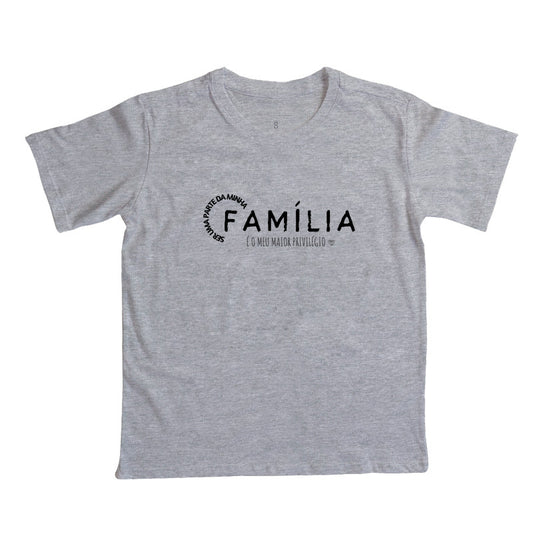 Camiseta Infantil - Família maior Privelégio