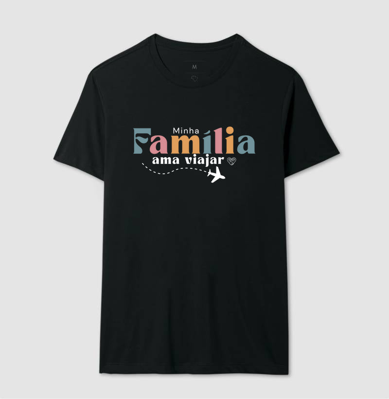 Camiseta Família Ama Viajar