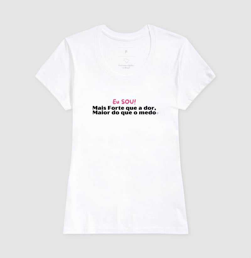 Camiseta Personalizada - Eu sou maior do que a dor