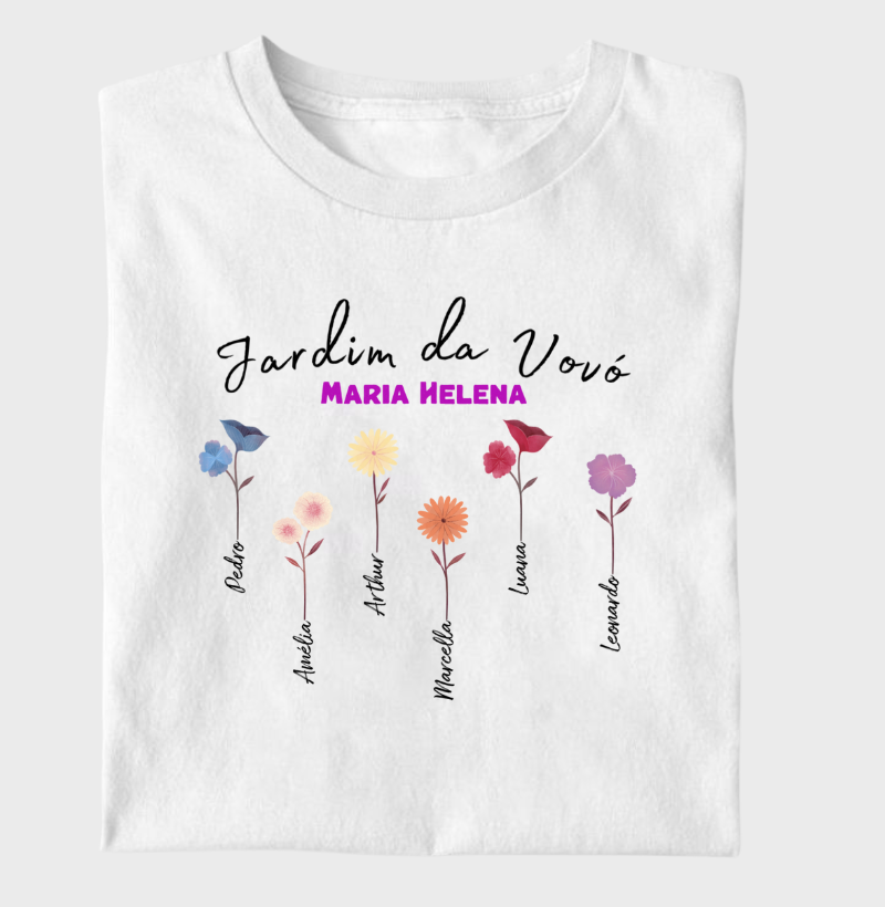 Camiseta Personalizada - Jardim da Vovó