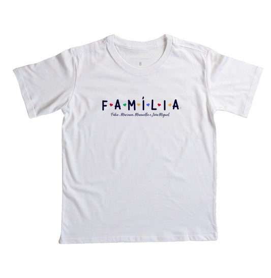 Camiseta Infantil Personalizada Família Divertida