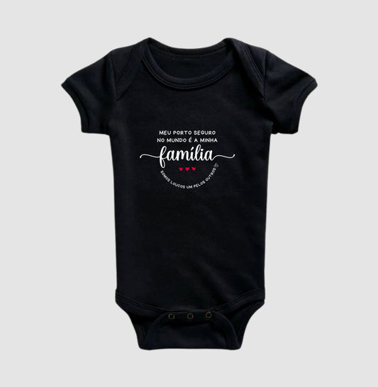 Body Infantil Família Loucos um pelo outro