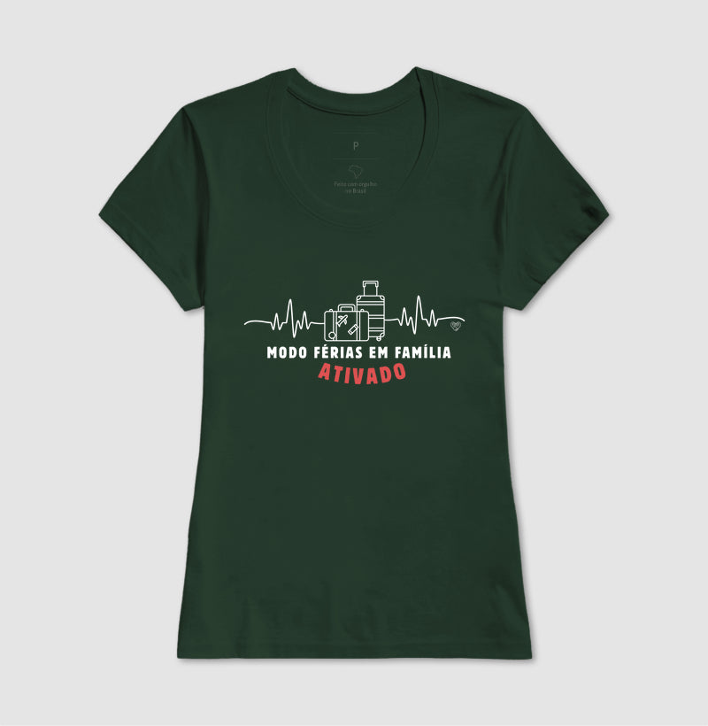 Camiseta - Modo Férias em Família Ativado