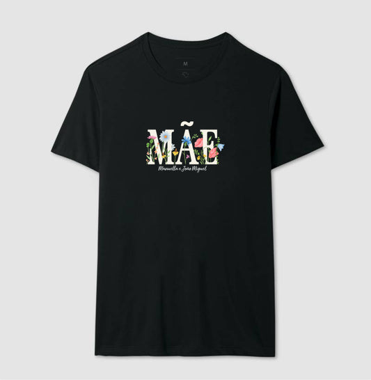 Camiseta Personalizada Mãe Floral