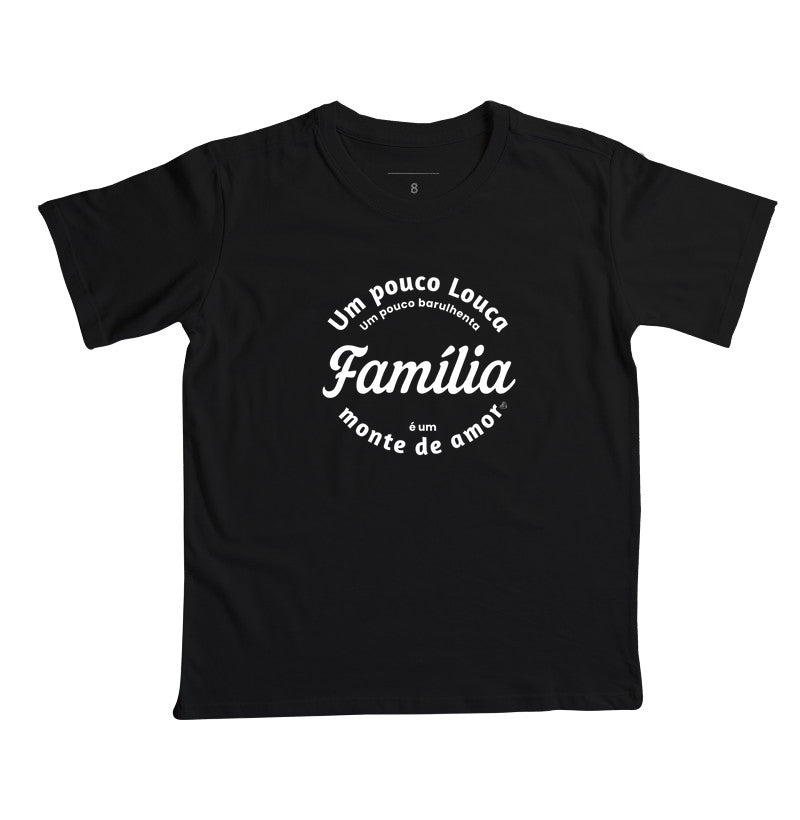 Camiseta Infantil Família - Um monte de amor