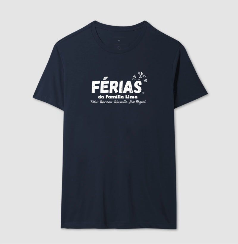 Camiseta Personalizada - Férias em Família