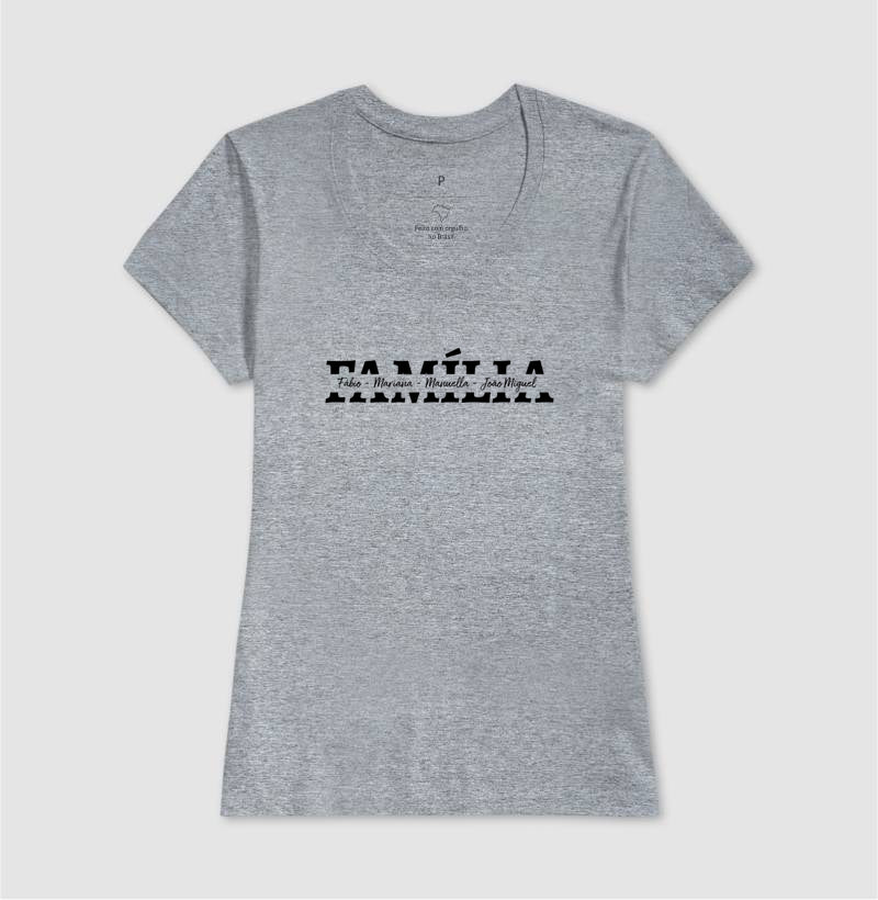 Camiseta Família - Nome dos integrantes
