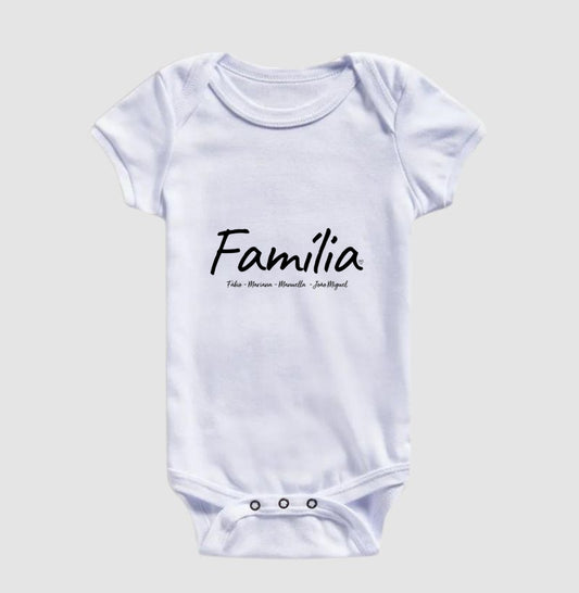 Body Infantil Personalizado Família