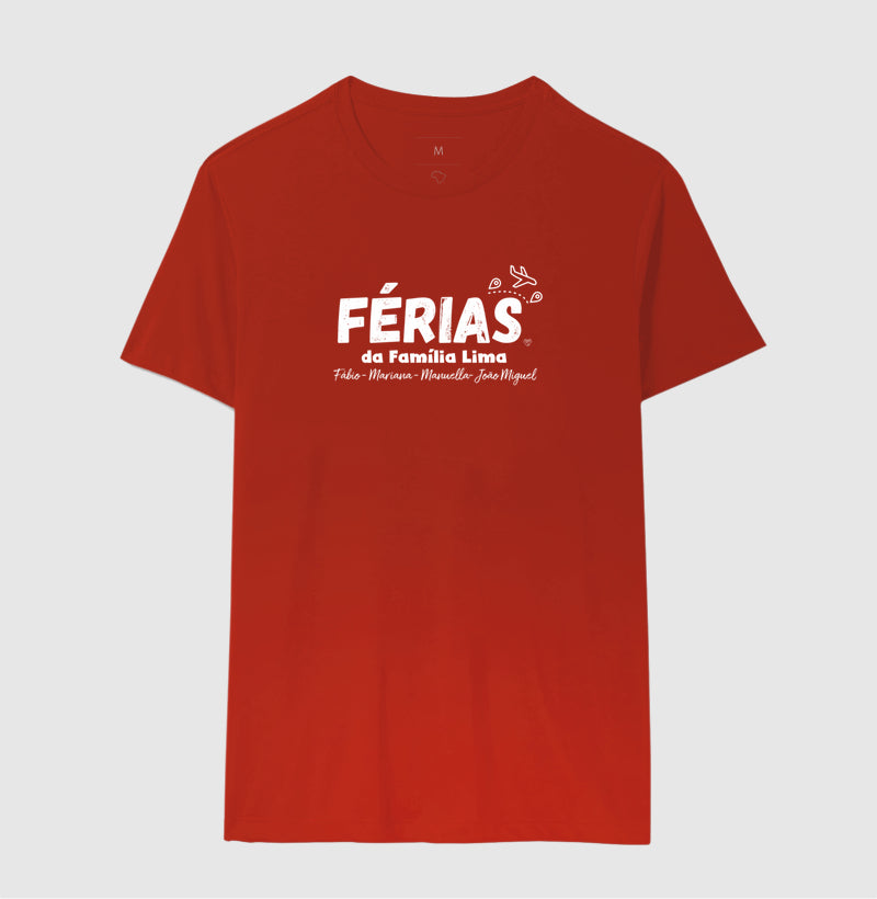 Camiseta Personalizada - Férias em Família