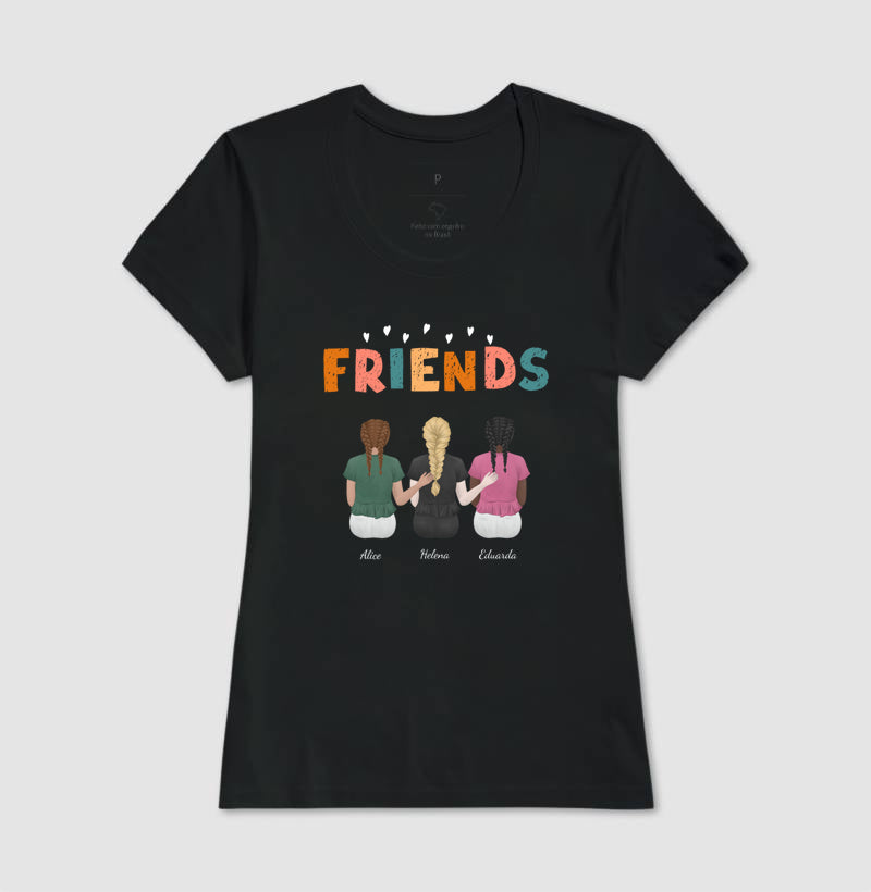 Camiseta Personalizada - Melhores Amigas
