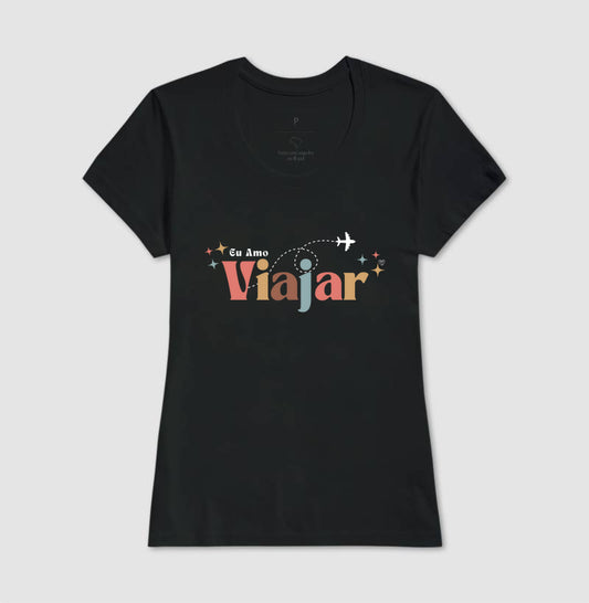 Camiseta Eu amo viajar 2