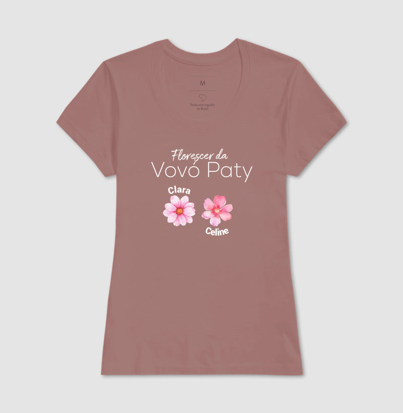 Camiseta Personalizada Florescer da Vovó