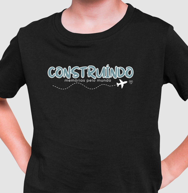 Camiseta Infantil- Construindo Memórias pelo Mundo