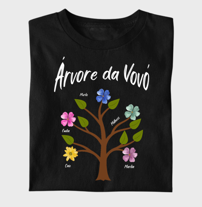 Camiseta Personalizada - Árvore da Vovó