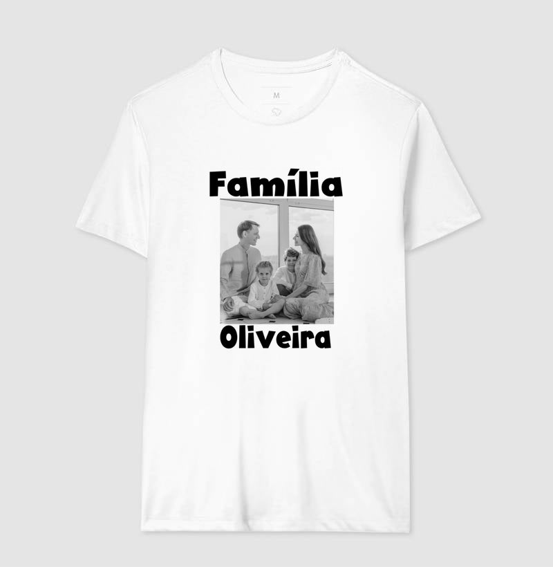 Camiseta Família - Foto Retrato