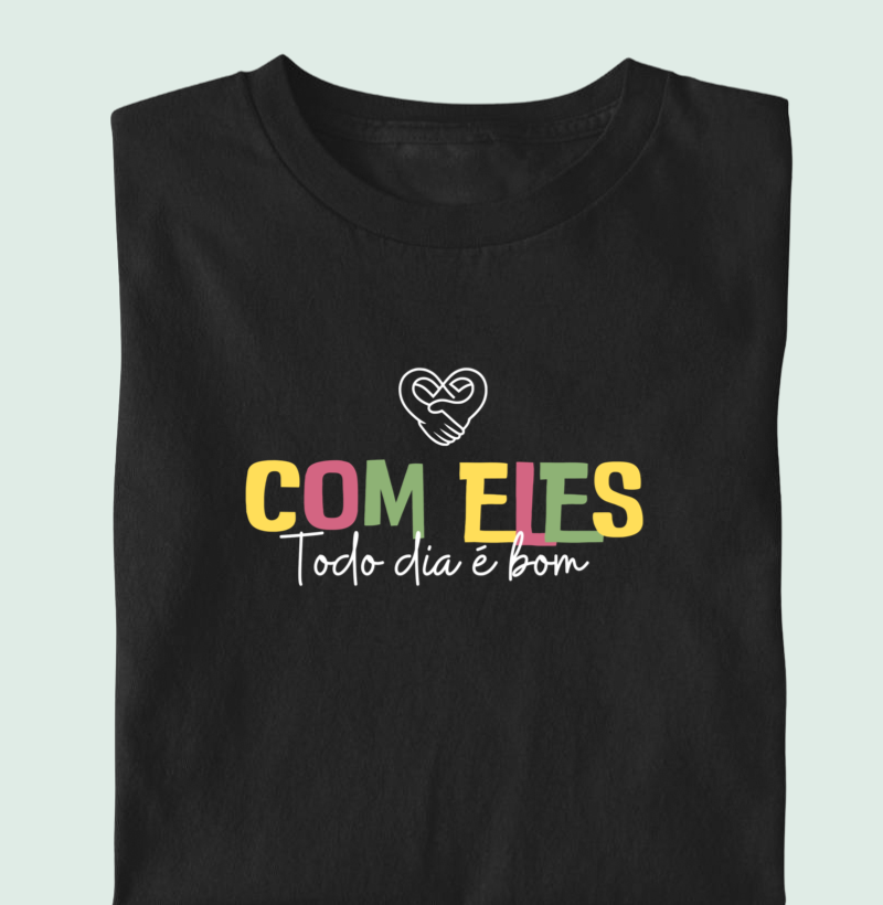 Camiseta Infantil - Família Com eles