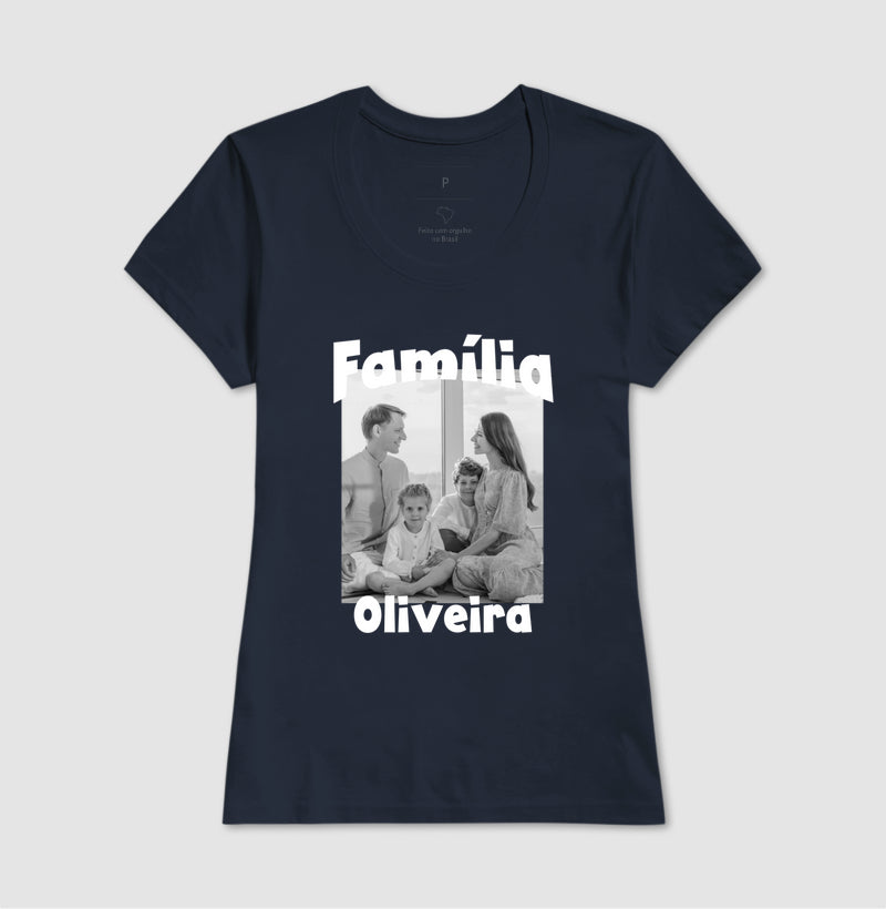Camiseta Família - Foto Retrato