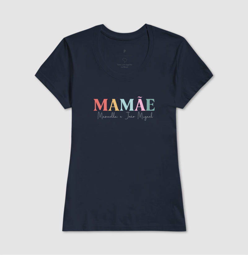 Camiseta - Mamãe colorida