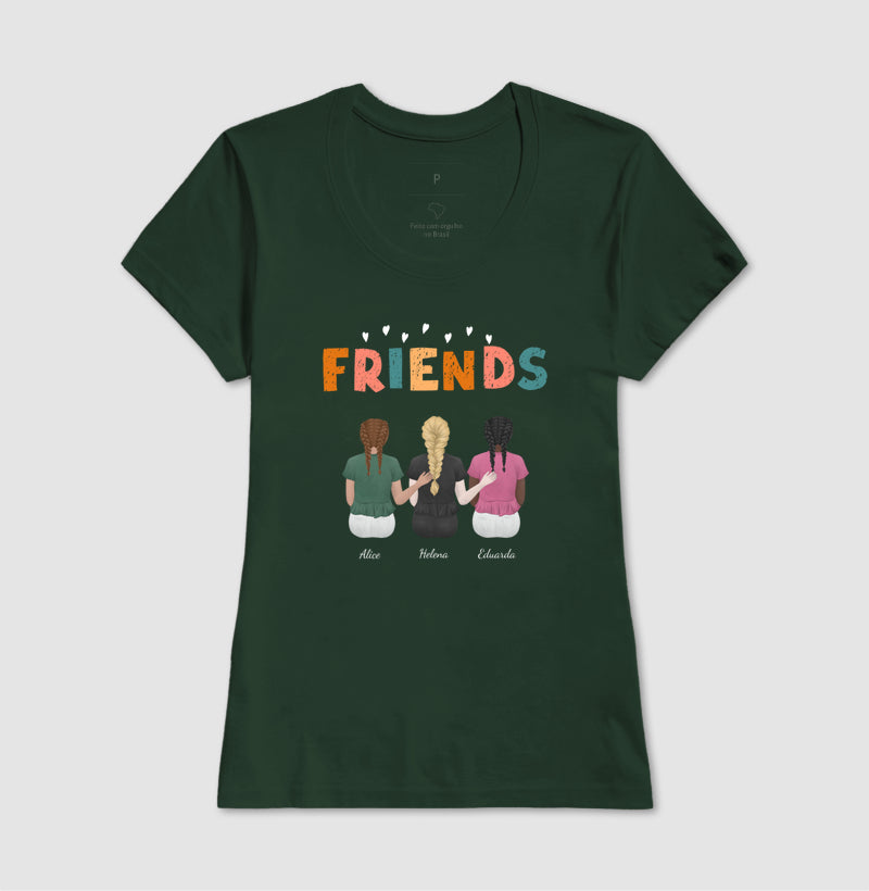 Camiseta Personalizada - Melhores Amigas