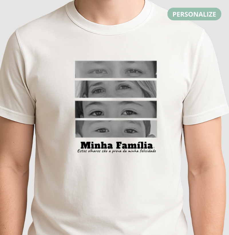 Camiseta Personalizada Família - Olhares