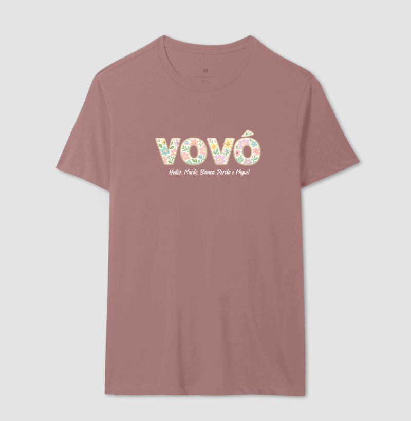 Camiseta Personalizada Vovó/ Bisavó Floral