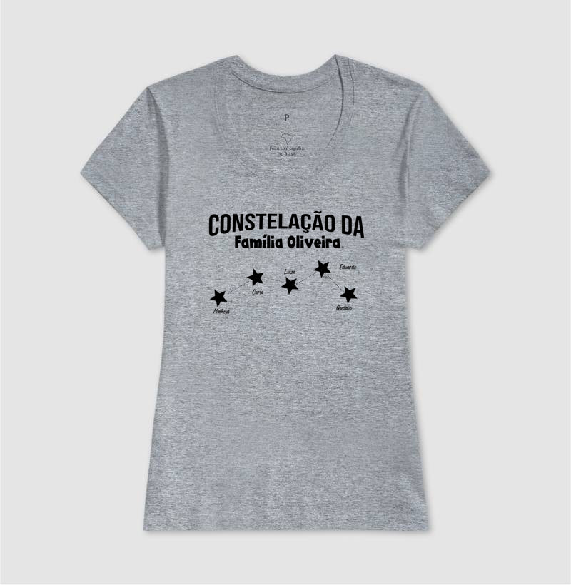 Camiseta Personalizada - Constelação Familiar