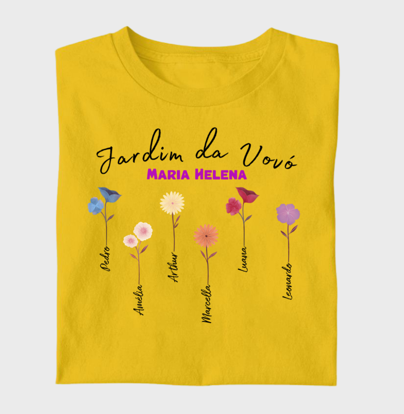 Camiseta Personalizada - Jardim da Vovó
