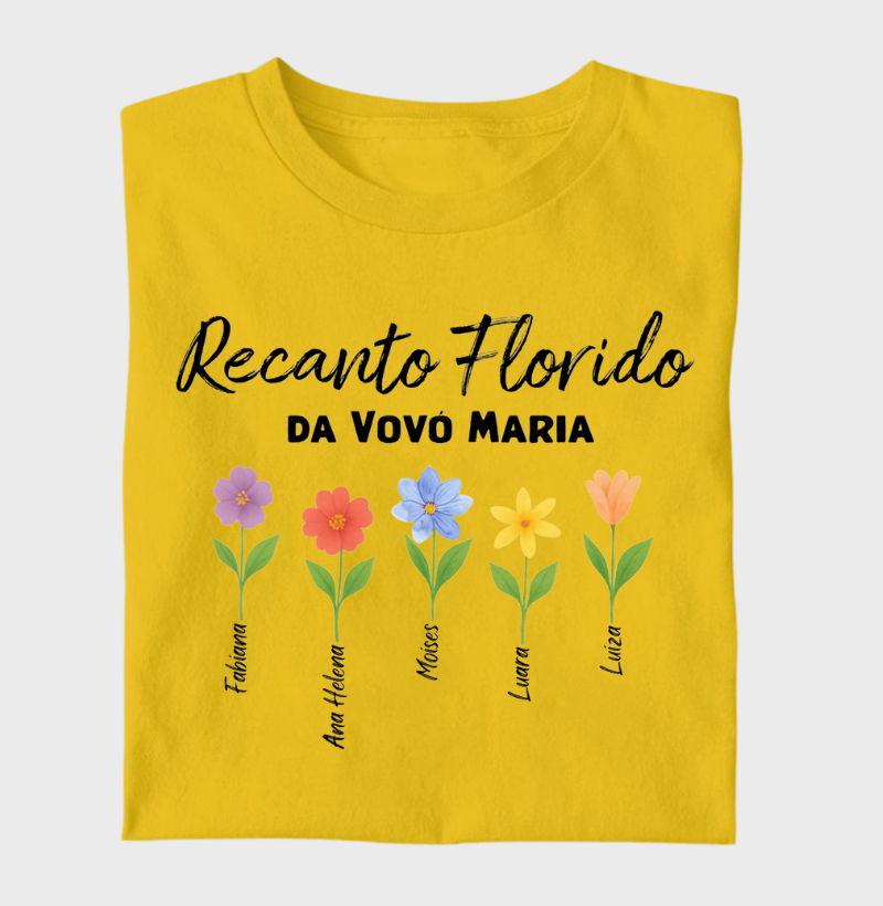 Camiseta Personalizada - Recanto Florido da Vovó