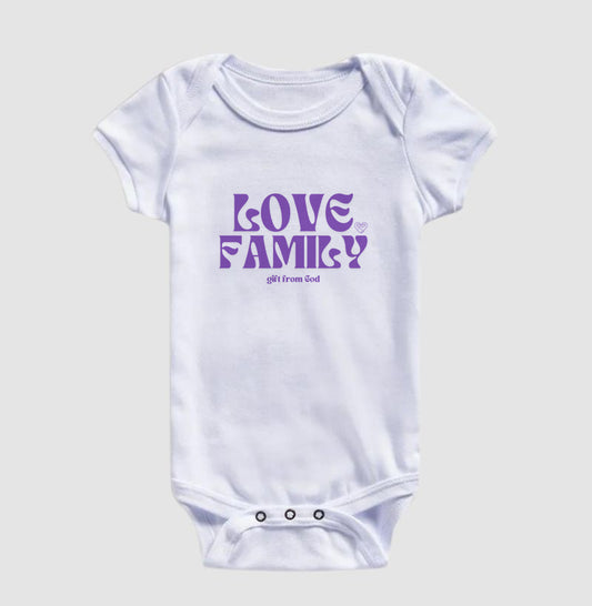 Body Infantil Família Love Family