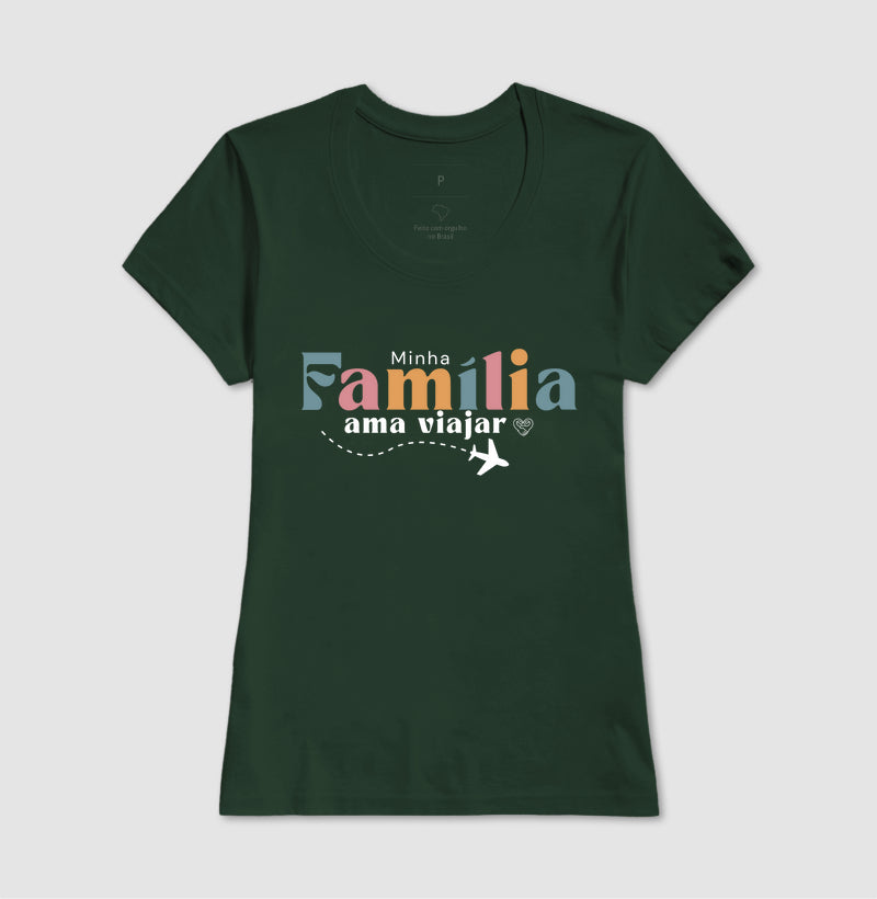 Camiseta Família Ama Viajar