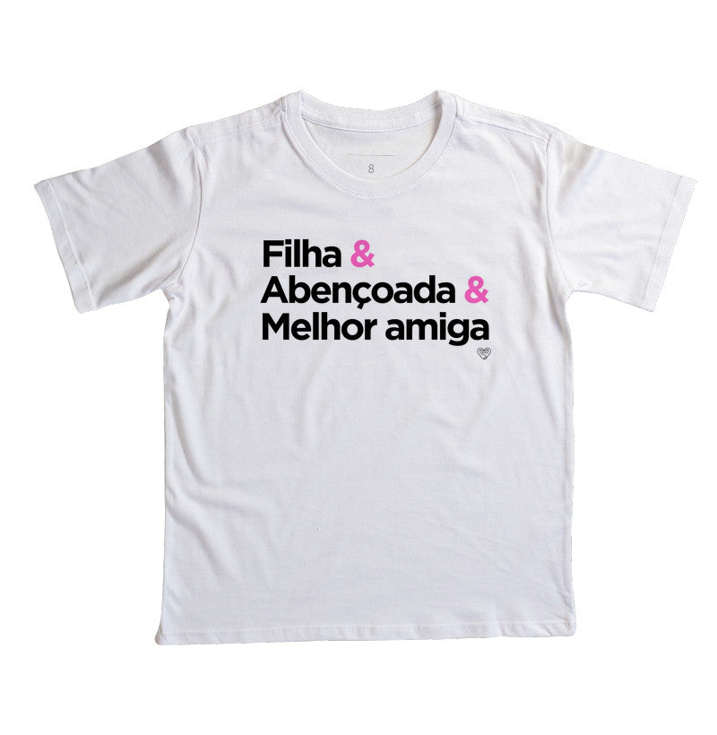 Camiseta Infantil - Melhor amiga do Pai
