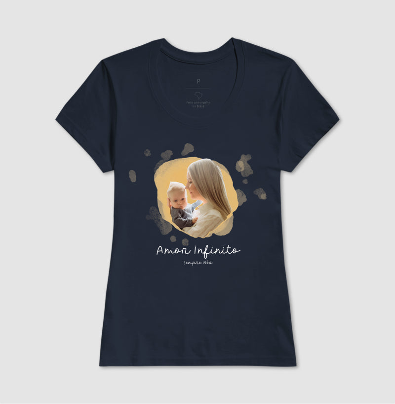 Camiseta Personalizada Mãe e Filho - Amor Infinito