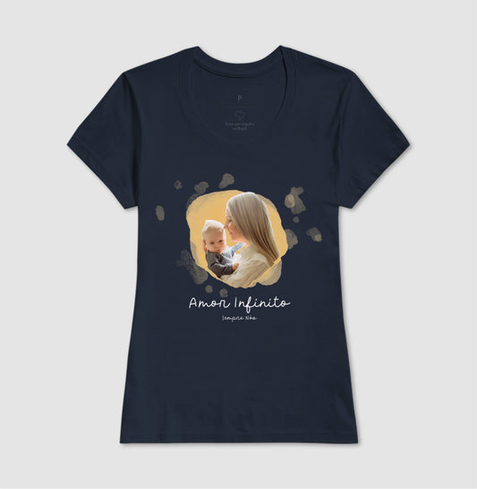 Camiseta Personalizada Mãe e Filho Amor Infinito