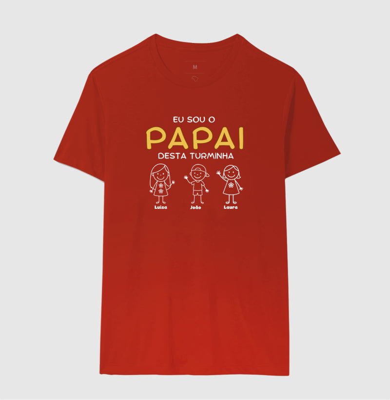 Camiseta Personalizada Eu sou o Papai desta turminha