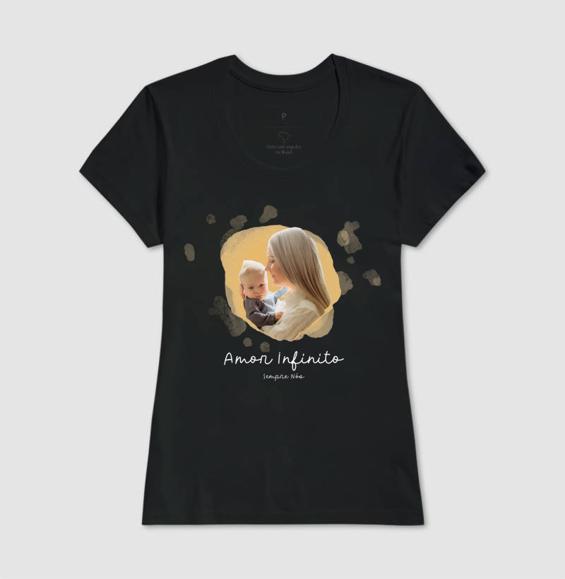 Camiseta Personalizada Mãe e Filho - Amor Infinito