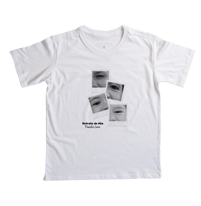 Camiseta Infantil Família - Retrato de nós
