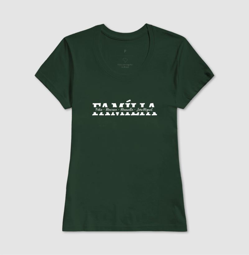 Camiseta Família - Nome dos integrantes