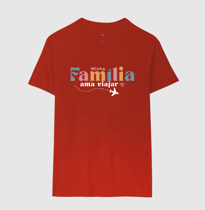 Camiseta Família Ama Viajar
